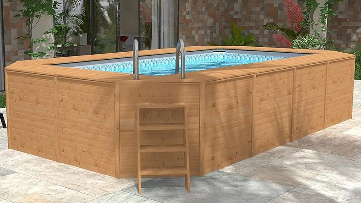 Piscines hors-sol à l'esthétique bois ou rotin : entre intégration paysagère et compromis techniques